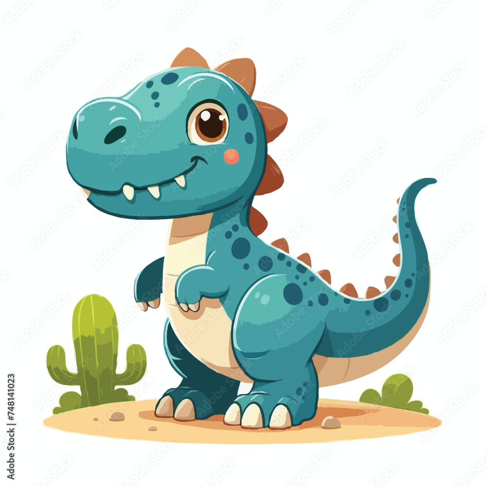 Obraz premium Dinosaur vactor on white background.