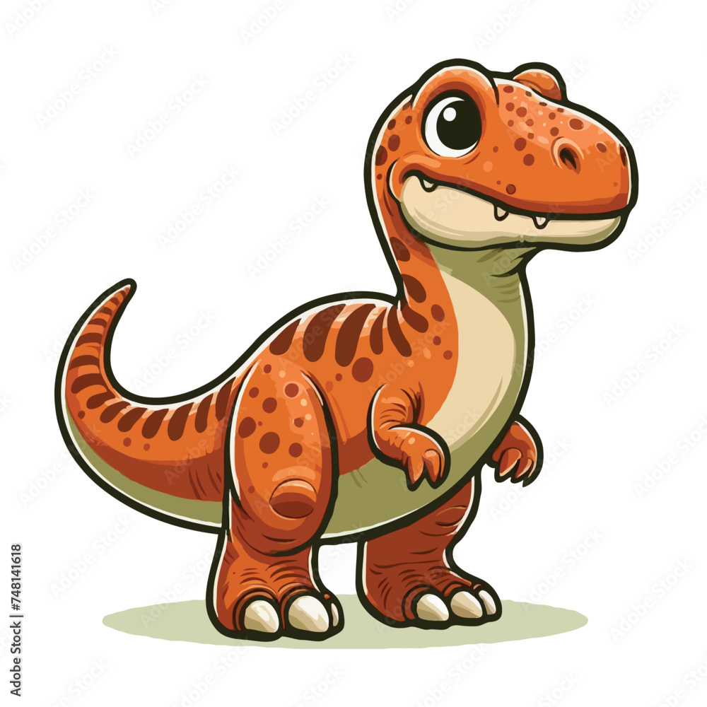 Obraz premium Dinosaur vactor on white background.