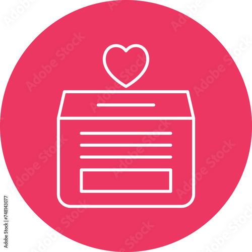 Charity Line Circle Icon Design
