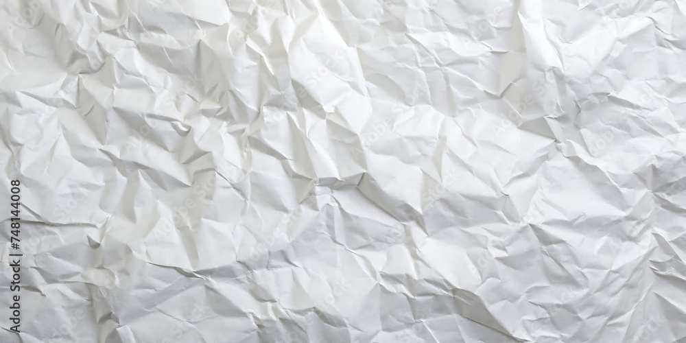 Obraz premium crumpled white paper background