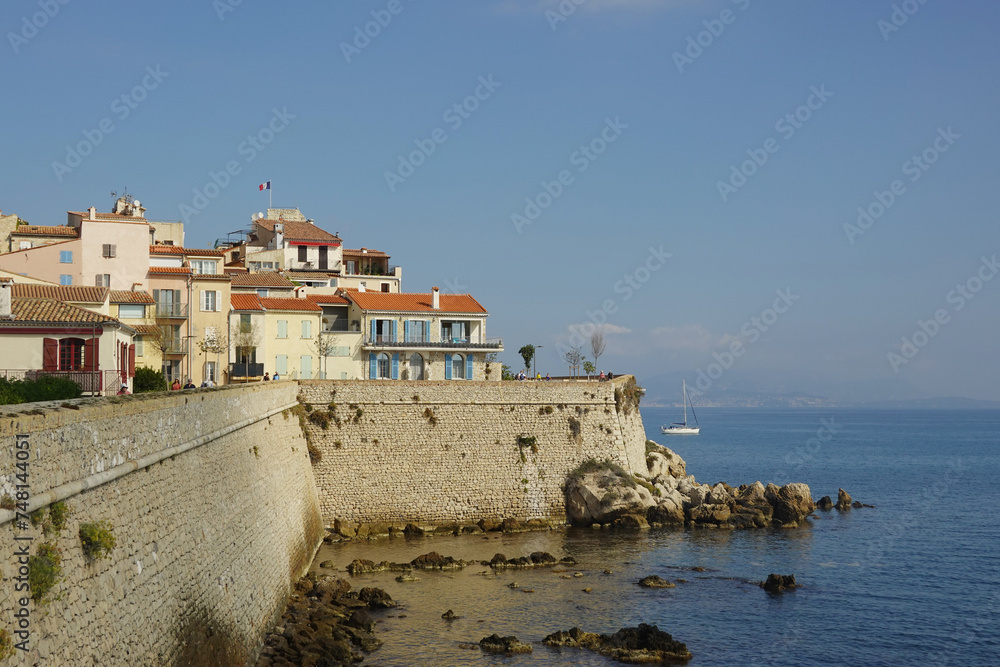 The old town in Antibes, Southern France