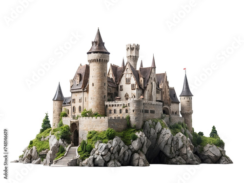  castle isolated on transparent background