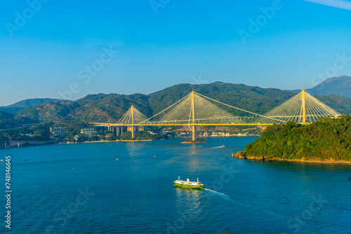 Photography View from the waterfront highway in Hong Kong