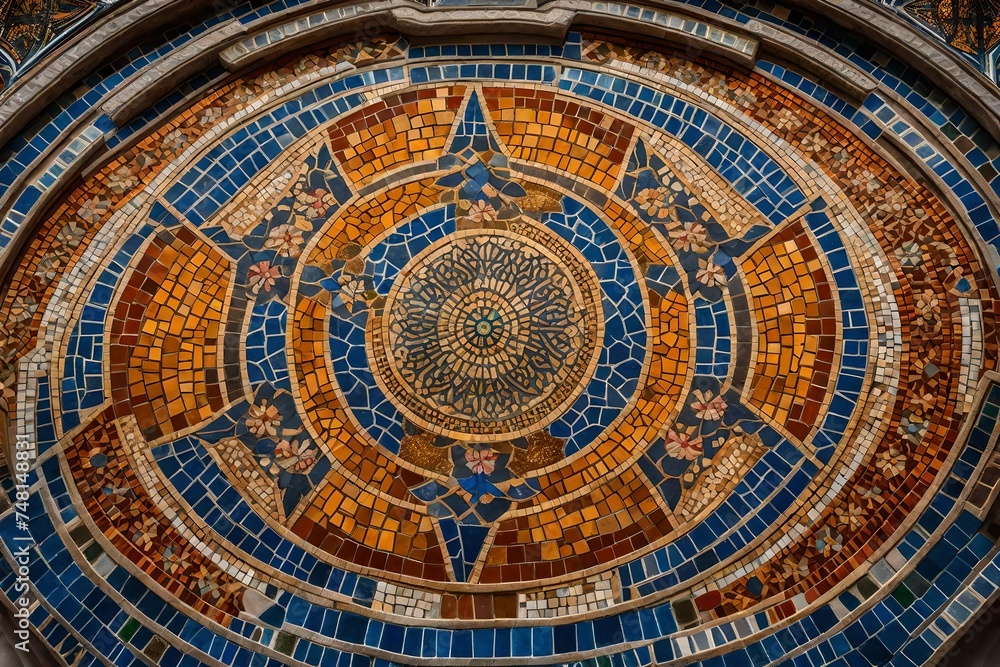 detail of the ceiling of the mosque country