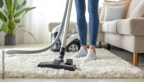 vacuum cleaner on carpet