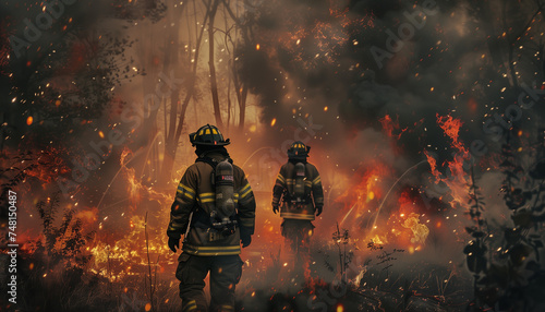 firefighters in action © The Stock Photo Girl