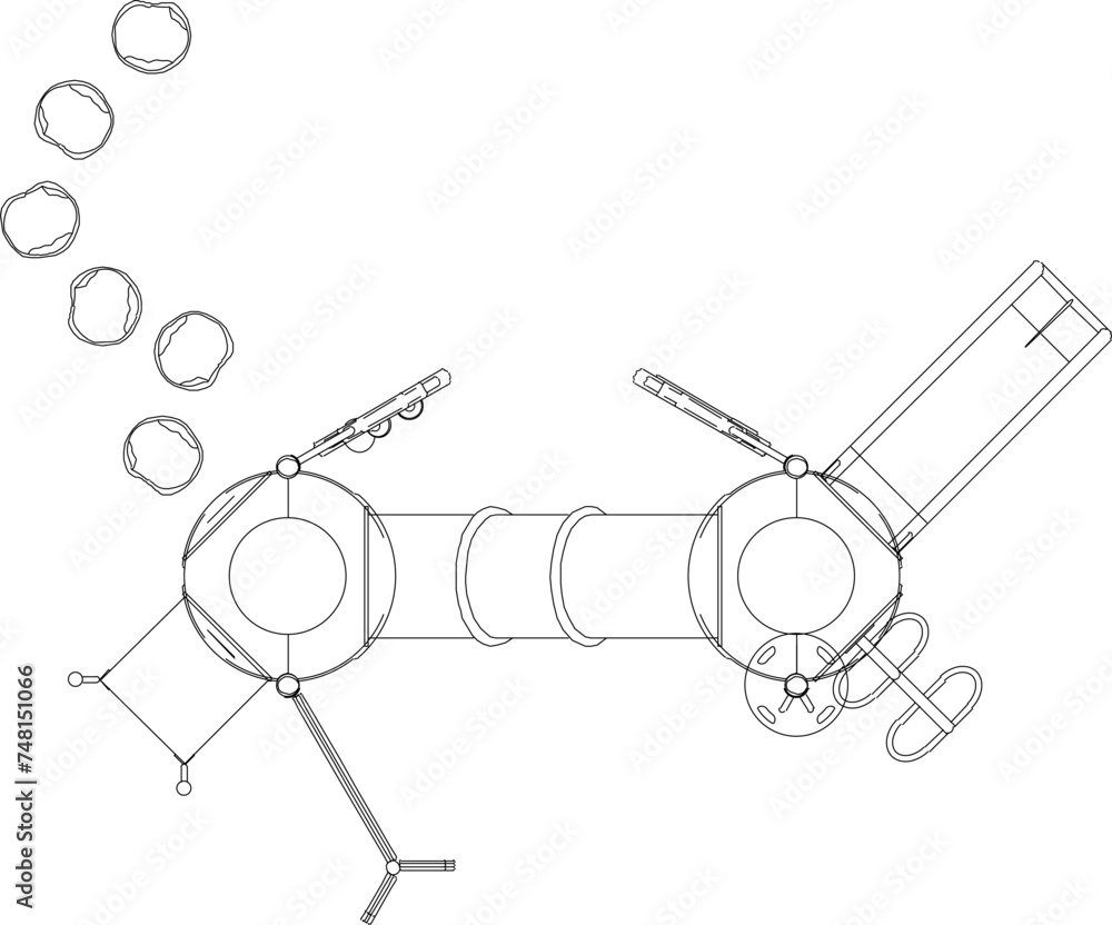 Vector sketch illustration of a children's playground design for a playground seen from above Vector sketch illustration of a children's playground design for a playground seen from above