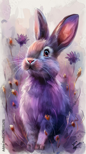 Kook le lapin mauve - Animal totem 
