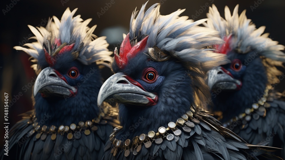 Fototapeta premium close up of a rooster