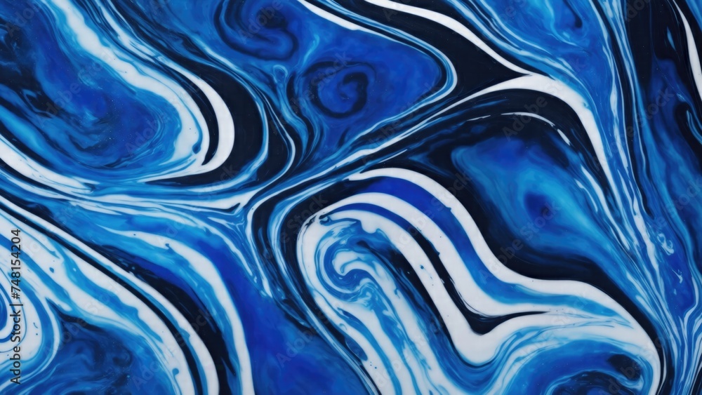 Black and Blue dynamic background mixing liquid paints art. Modern futuristic pattern marble translucent colors texture Black and Blue dynamic background mixing liquid paints art. Modern futuristic pattern marble translucent colors texture
