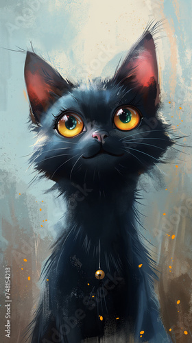 Min le chat noir - Animal totem,