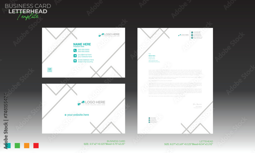 letterhead and business card design letterhead and business card design