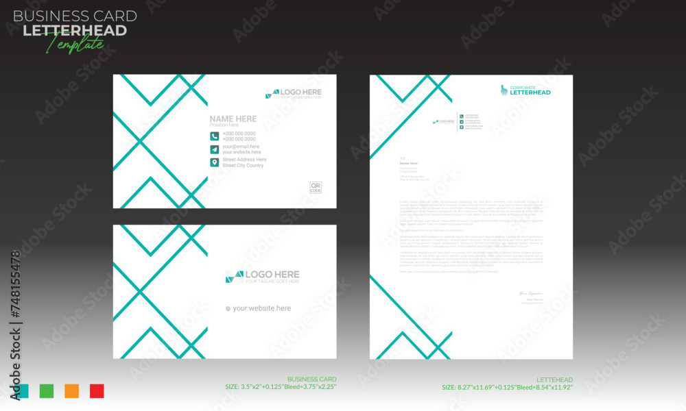 letterhead and business card design letterhead and business card design