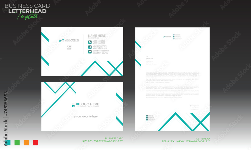 letterhead and business card design letterhead and business card design