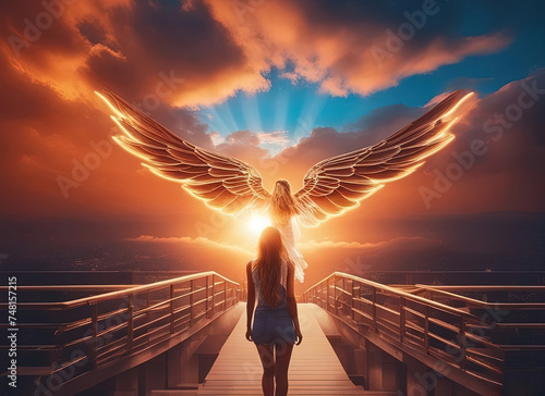 girl - angel in the sky