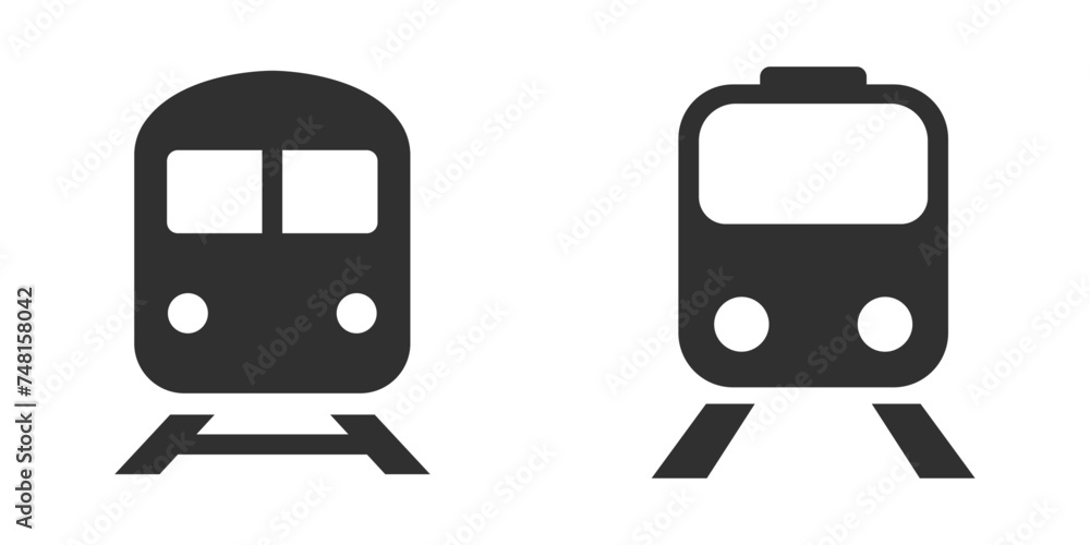 Train black icon vector illustration Train black icon vector illustration