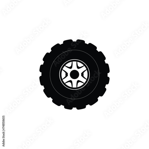 Car wheels icon