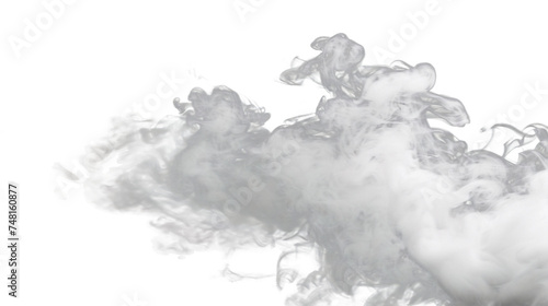 Majestic Billowing Smoke Clouds, Isolated on Transparent Background, Generative AI