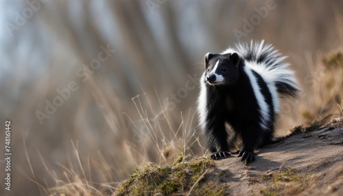 Photo of skunk, wild photography © Vita