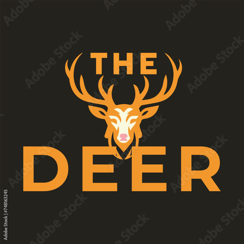 
font-style logo design of the deer



 photo