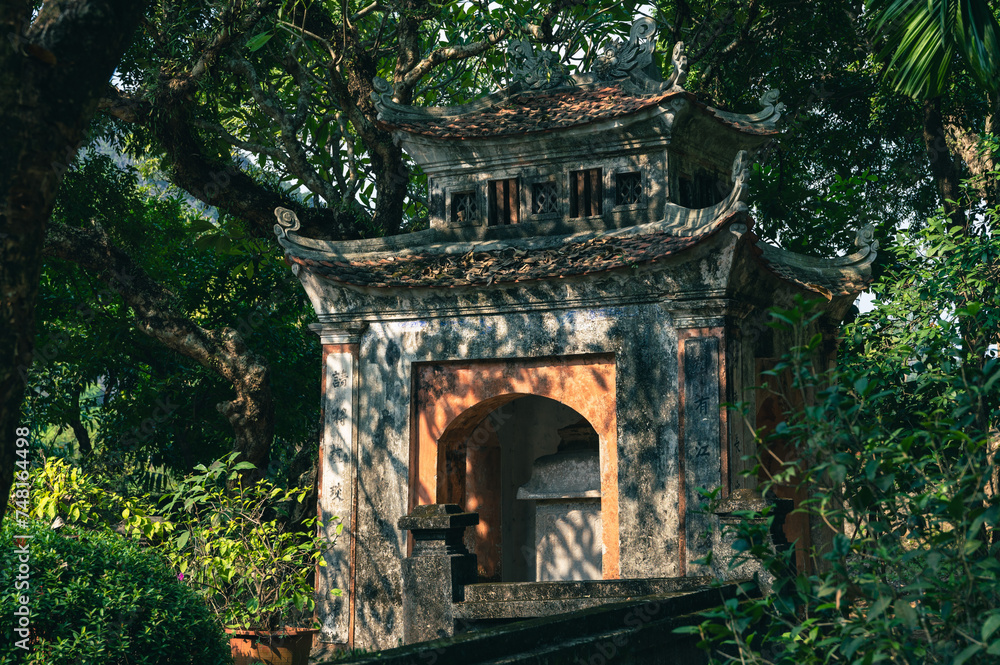 Garden Gates to the temple of Emperor Le Dai Hanh in Vietnam Garden Gates to the temple of Emperor Le Dai Hanh in Vietnam