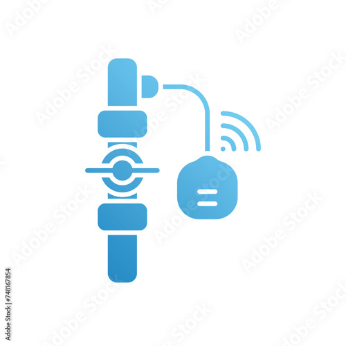 Water Leak Sensor icon vector stock illustration