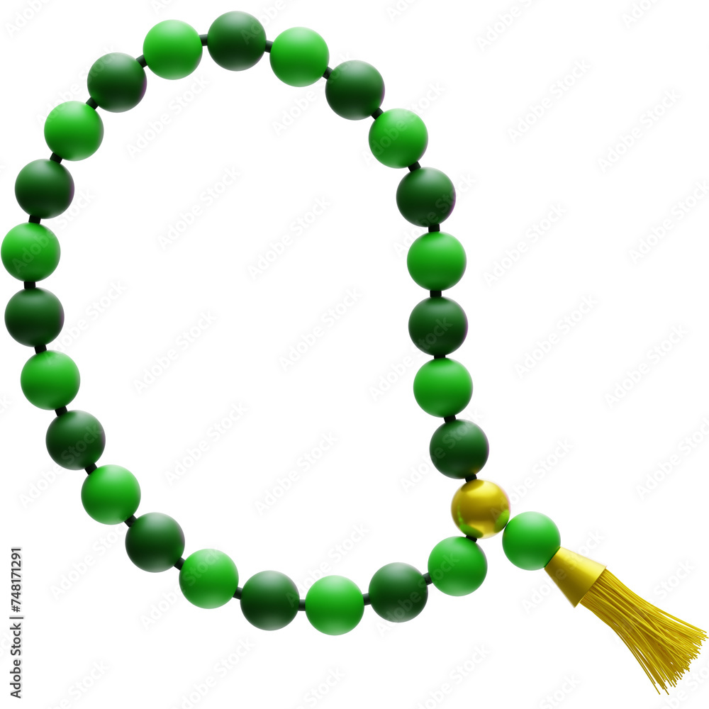 Obraz premium 3D illustration Prayer Beads object