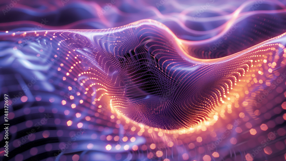 Fototapeta premium Riding the Wave: A Comprehensive Guide to the Mathematics of Waves and Function Spaces