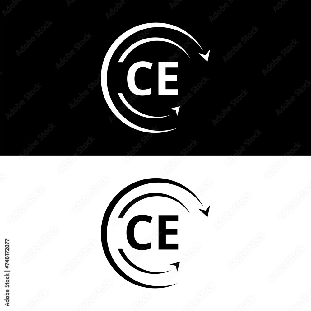 CE letter logo minimal unique and simple logo design, CE creative modern monogram logo style CE letter logo minimal unique and simple logo design, CE creative modern monogram logo style