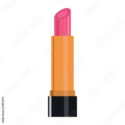 Isolated colored lipstick fashion icon Vector