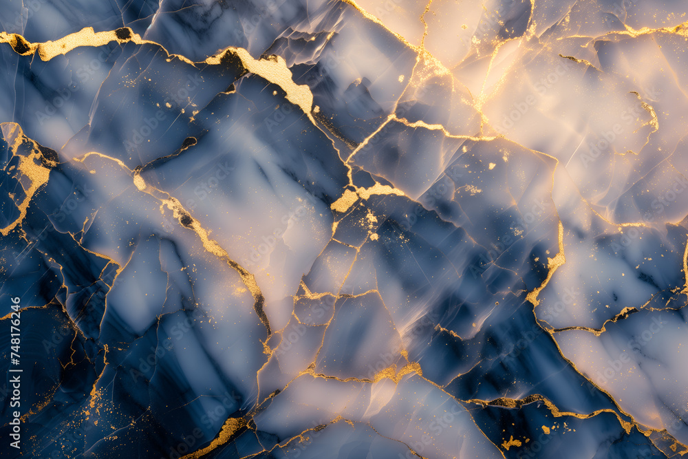 Blue with gold luxury marble abstract background. Liquid marble ink texture. Close-up surface grunge stone texture Blue with gold luxury marble abstract background. Liquid marble ink texture. Close-up surface grunge stone texture