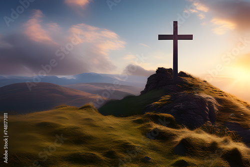  Cruz conceito de ressureição Jesus cristo cristão