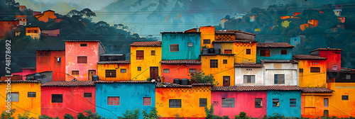 houses country Art Favelas Colorful Houses of Poor People,
A collection of houses from the collection by person photo