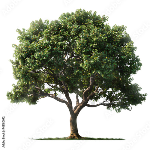 Detailed tree on transparent background - isolated on transaprent background  