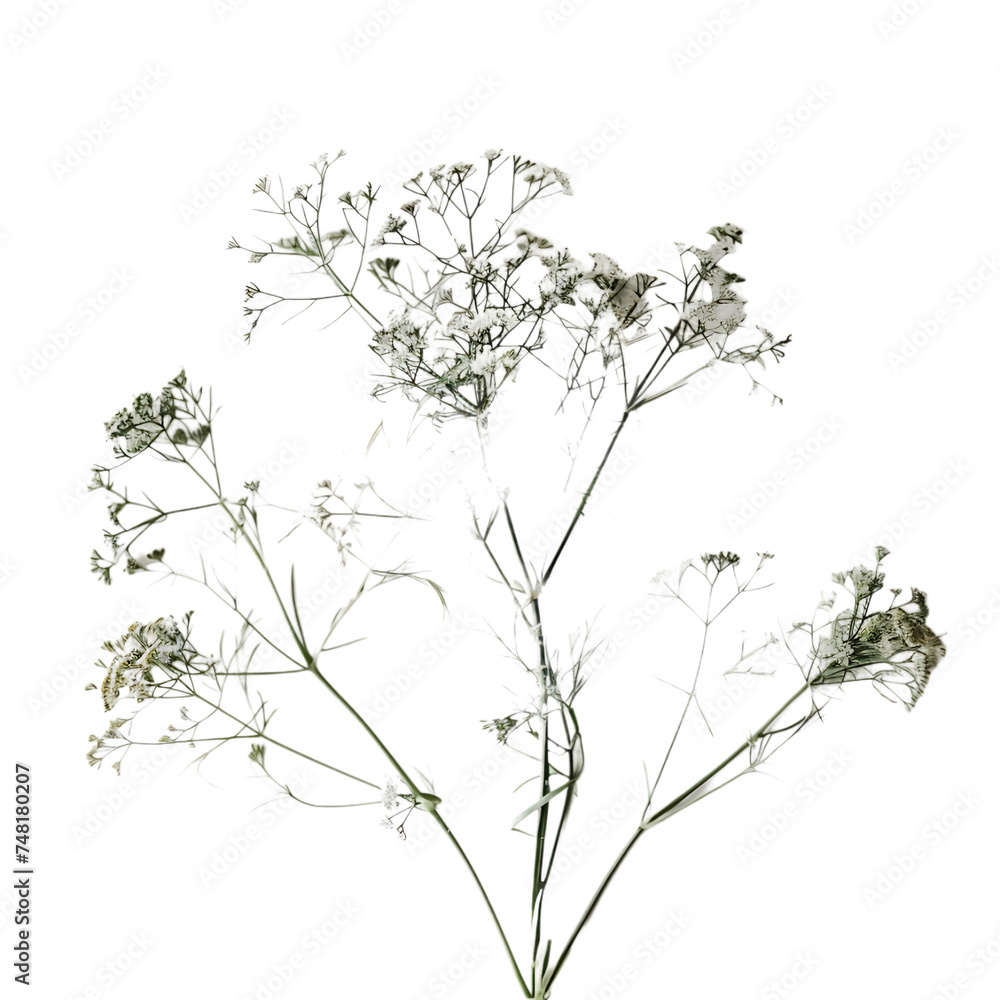 Dill on white background, 