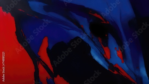 Red Black and Blue Encaustic paint background