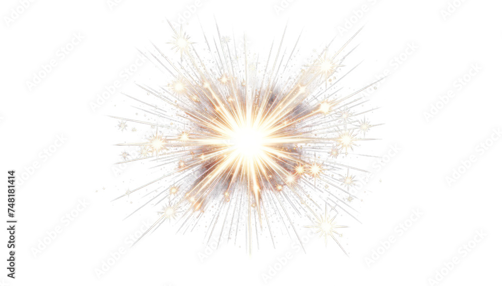 Sparkle firework vector graphic perfect for festive designs and New Year's Eve