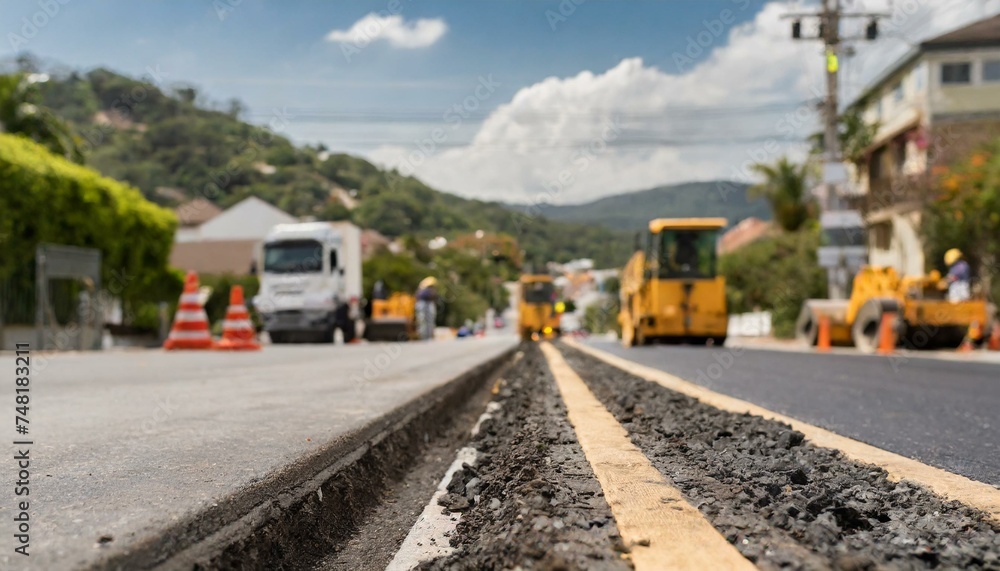  New asphalt maintenance, road renovation