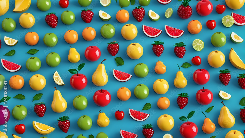 fruit cartoon. a fruit emoji on a blue background. happy face fruit. healthy fruit cartoon. diet fruit strawberry and other fruit. fruit cartoon. a fruit emoji on a blue background. happy face fruit. healthy fruit cartoon. diet fruit strawberry and other fruit.