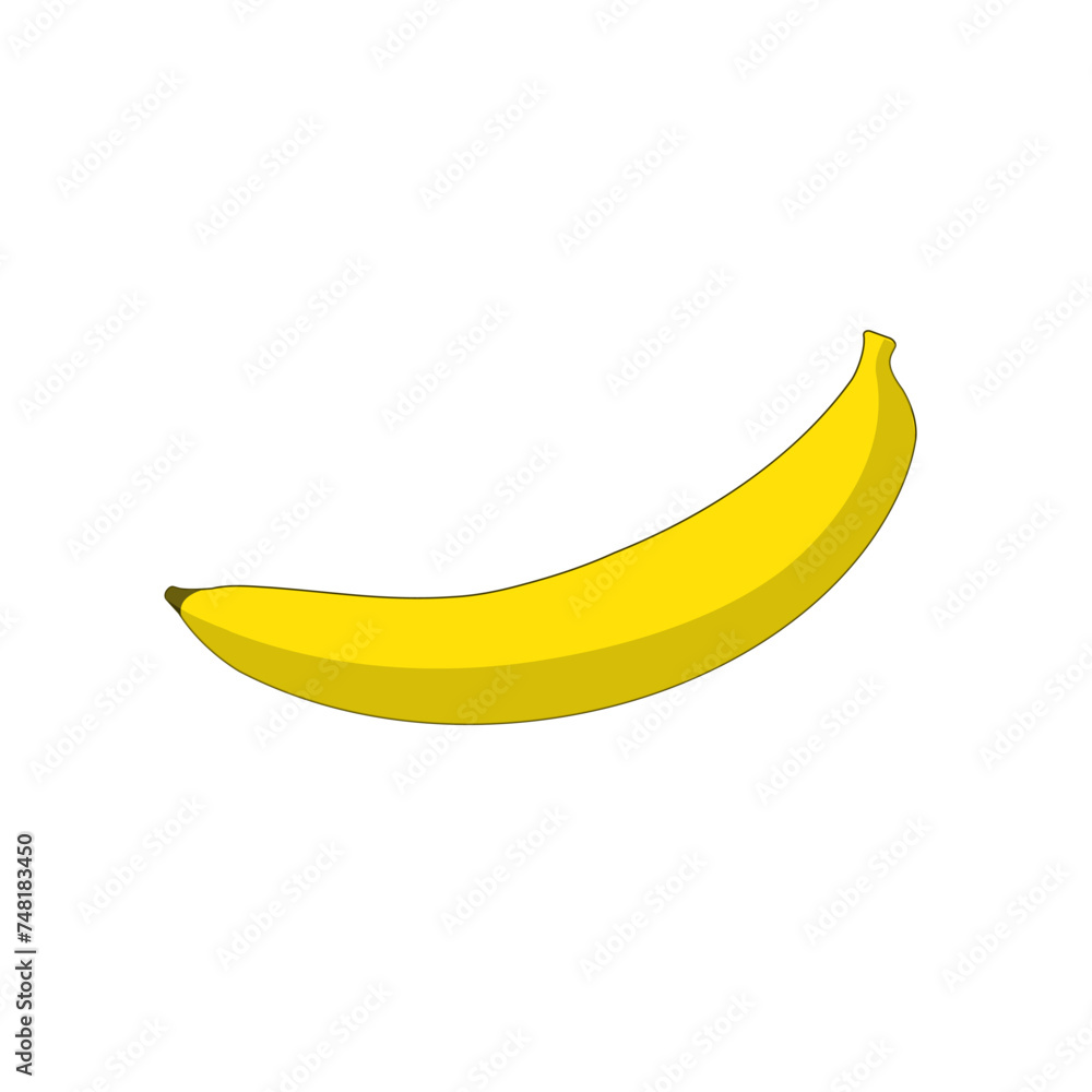 Banana isolated on white background. Banana isolated on white background.