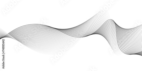 Abstract line art vector. Hand drawn doodle line design for cover,poster, web,Stylized line art background. Vector illustration.twisted curve lines with blend effect. Abstract business wave curve line