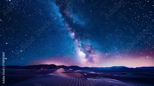 Milky Way over Desert Dunes - A Detailed Dreamscape photo