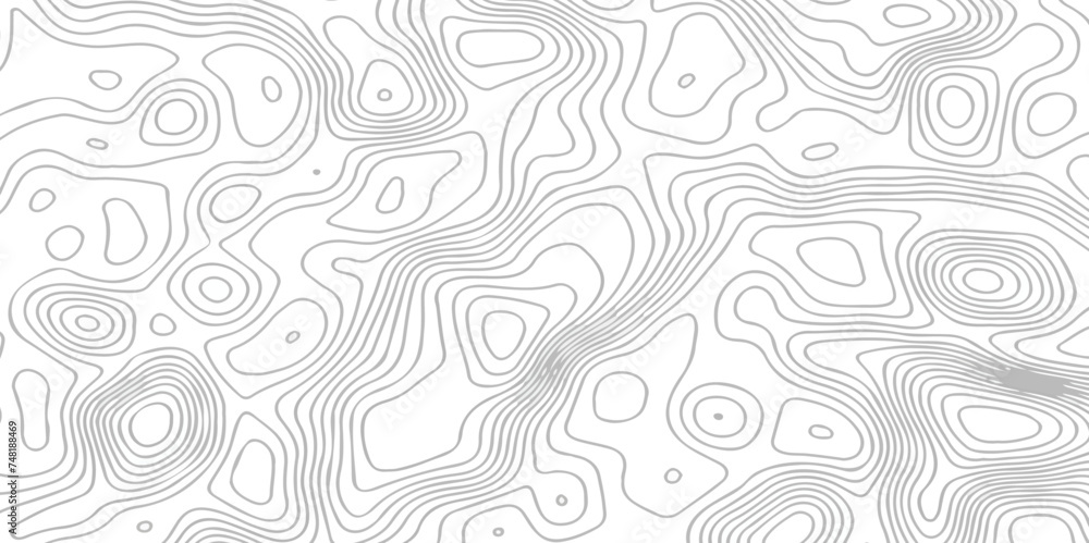 Topographic map background geographic line map with seamless white paper wave design. The black on white contours vector topography stylized height of the lines map. Topographic map background geographic line map with seamless white paper wave design. The black on white contours vector topography stylized height of the lines map.