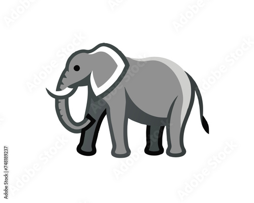 elephant logo design vector illustration of an elephant © arinda_BJ