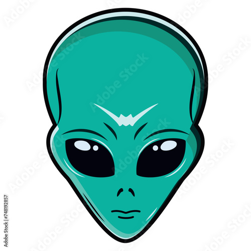 Isolated cute alien avatar Vector