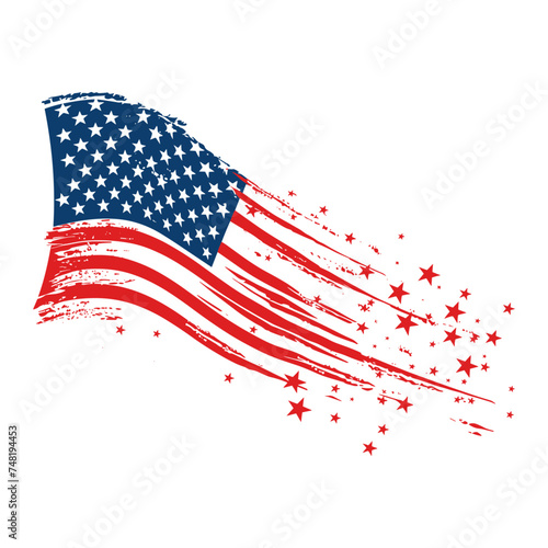 American Independence Day vector design, usa flag theme vector illustration.