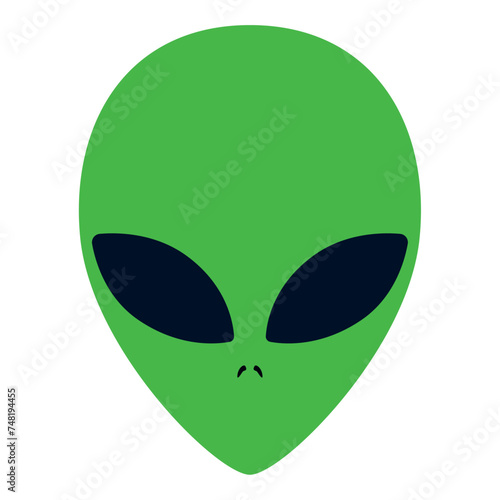 Isolated cute alien avatar Vector