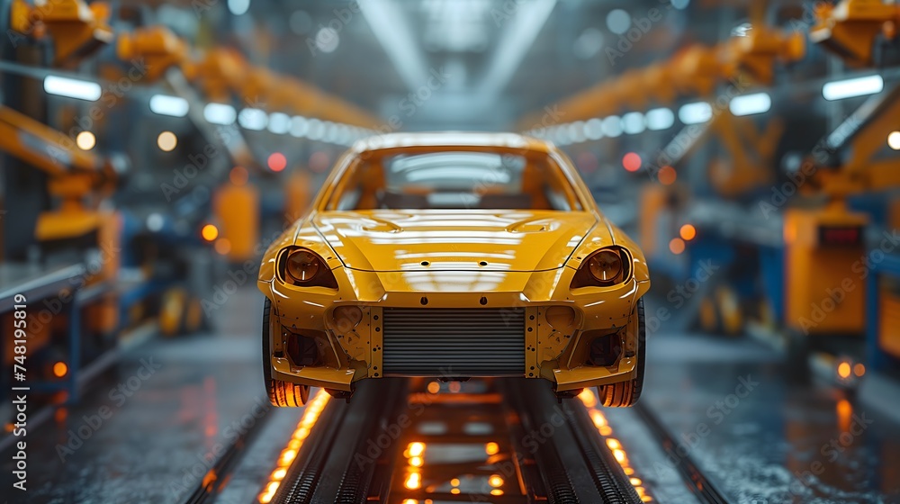 Automated car manufacturing process Automated car manufacturing process