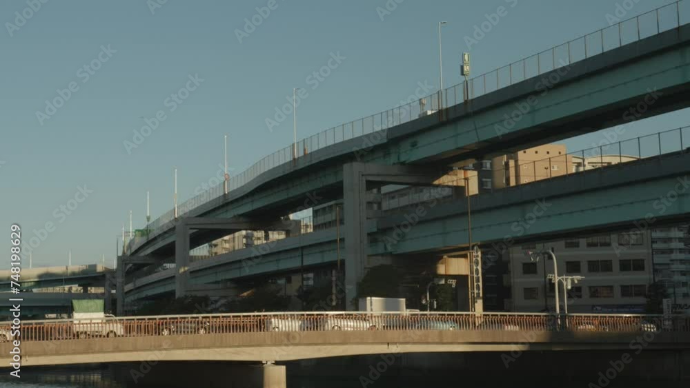Multi Level Highway in Fukoka city, Kyushu, Japan Multi Level Highway in Fukoka city, Kyushu, Japan