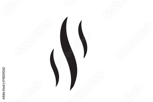 Aroma smell icon. Steam, vapor, odor, smoke sign or smell symbol Pro Vector